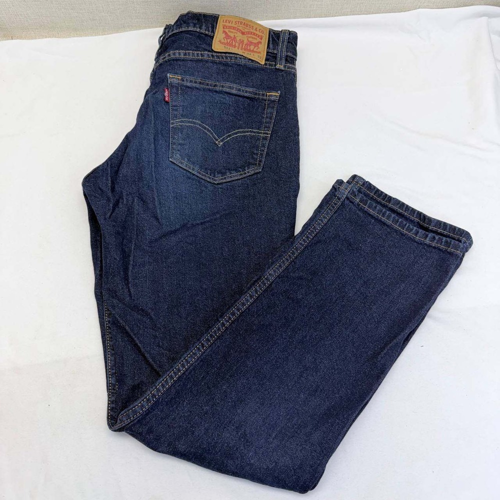 Levis 511 Slim Fit Jeans Mens 34x32 Dark Indigo Blue Denim 04511-4534